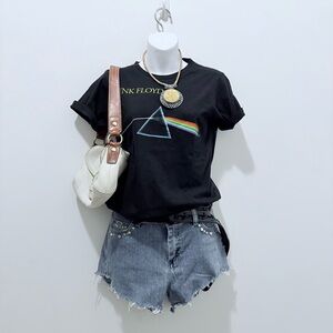 Pink Floyd dark side of the moon graphic band tee